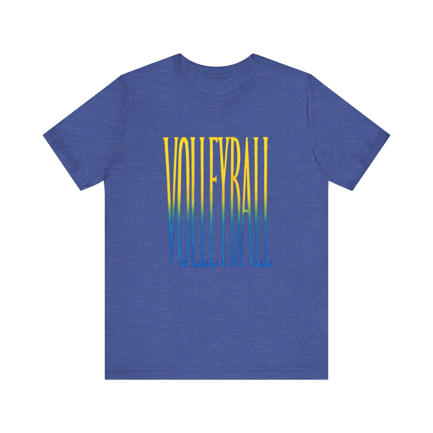 Volleyball Yellow Green Blue T-shirt