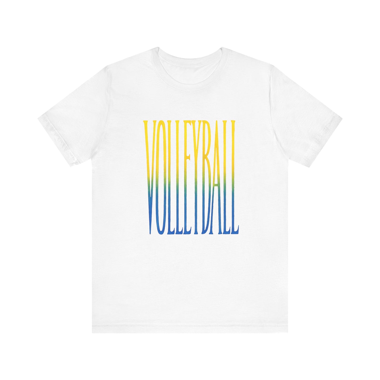 Volleyball Yellow Green Blue T-shirt