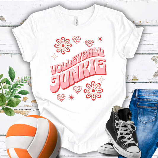Volleyball Junkie T-shirt