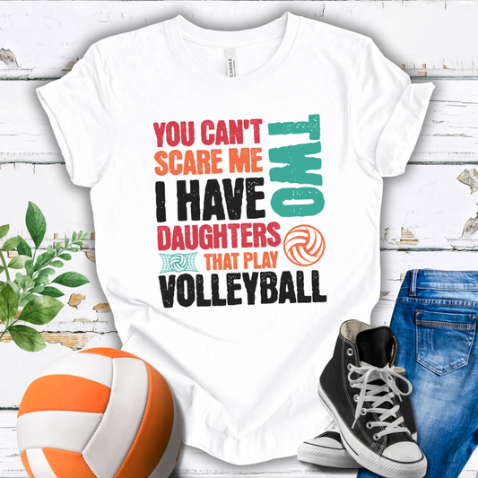 You Can't Scare Me TWO Multi Color T-shirt