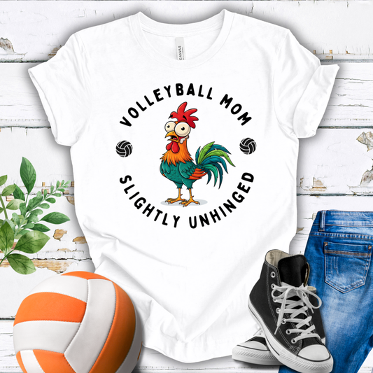 Volleyball Mom Slightly Unhinged T-shirt