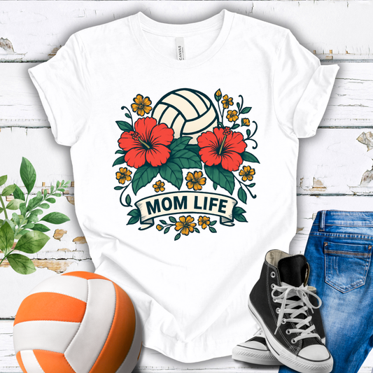 Mom Life Flowers T-shirt