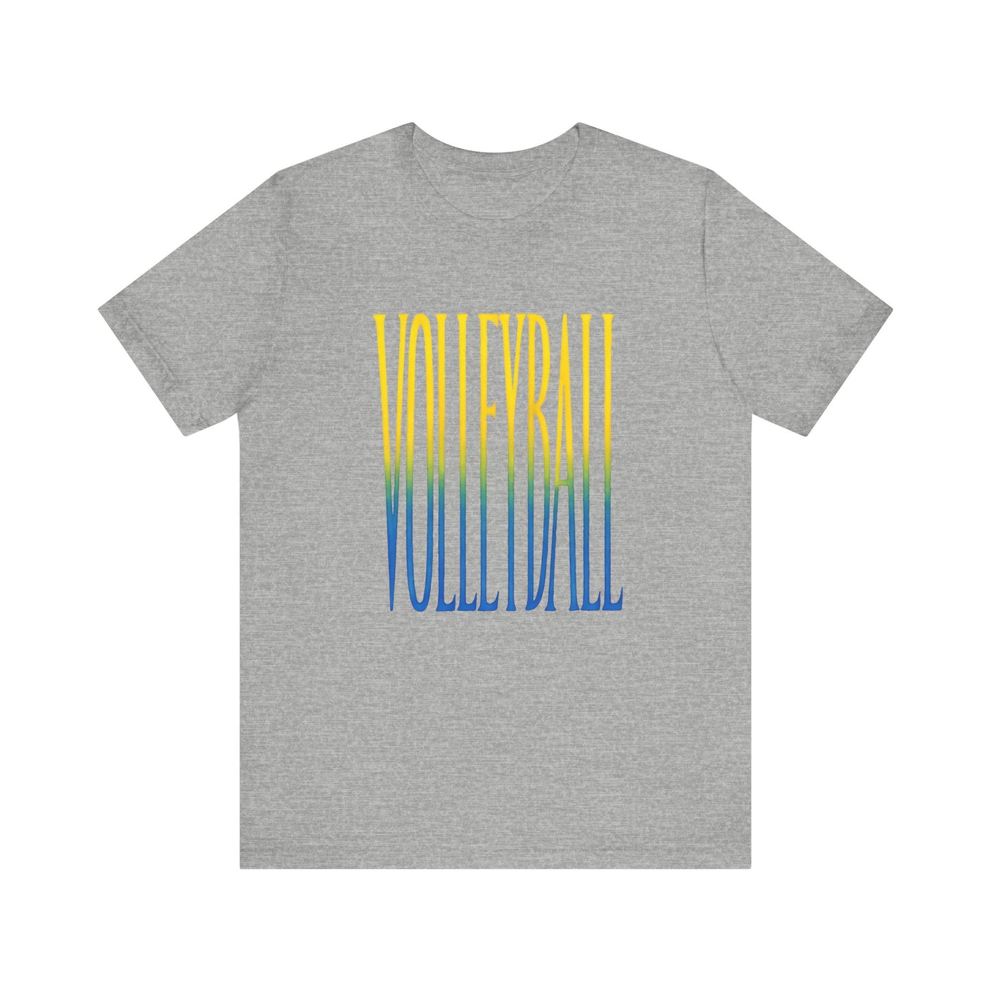Volleyball Yellow Green Blue T-shirt