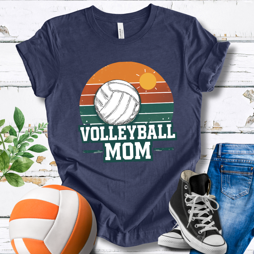 Volleyball Mom Retro V2 T-shirt