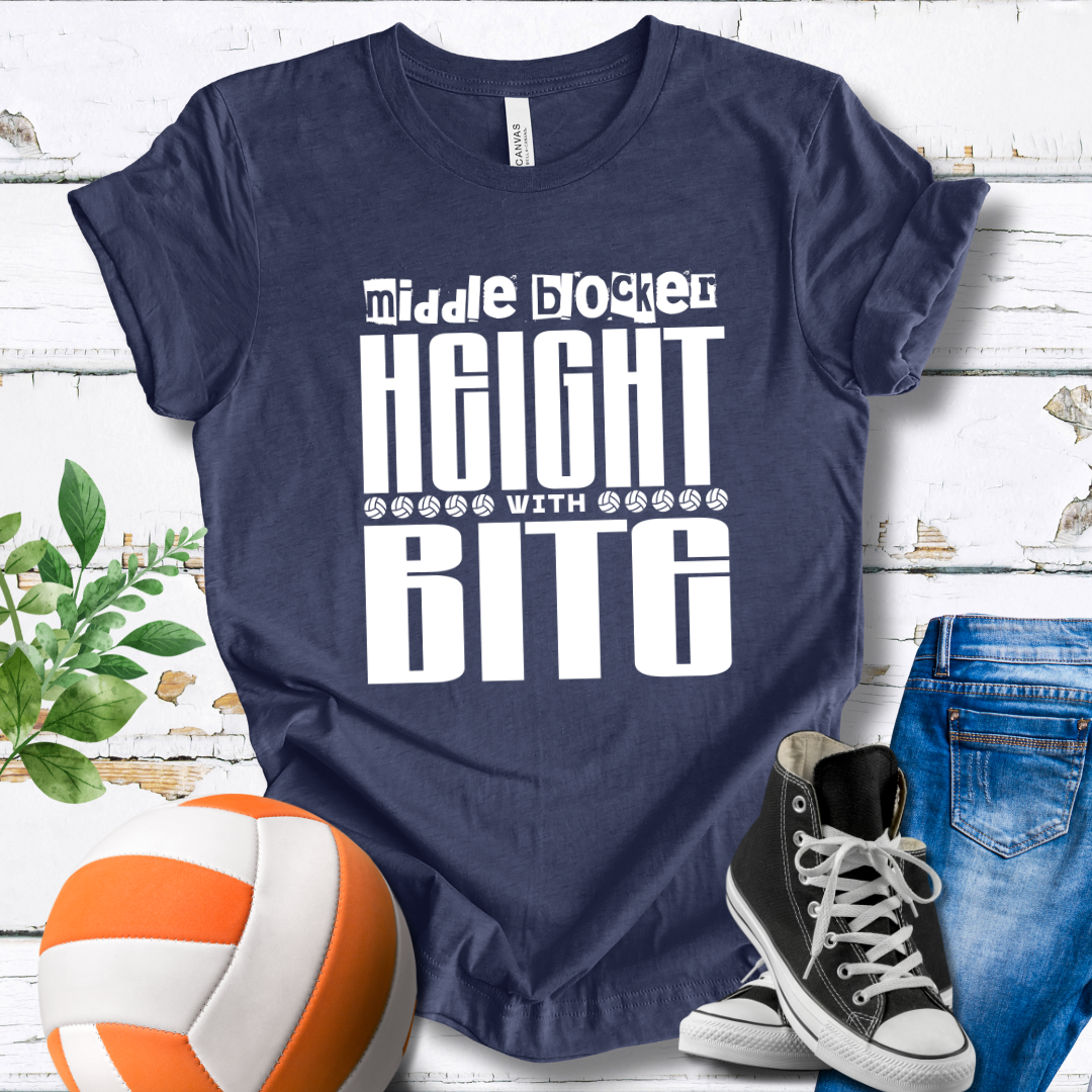 Middle Blocker Height With Bite T-shirt