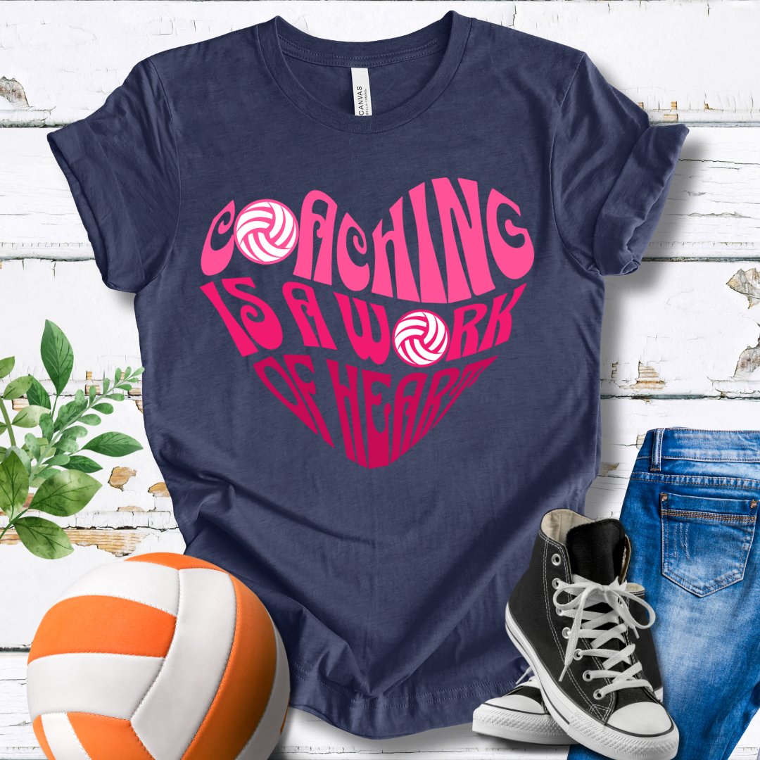 Coaching Is A Work Of Heart T-shirt