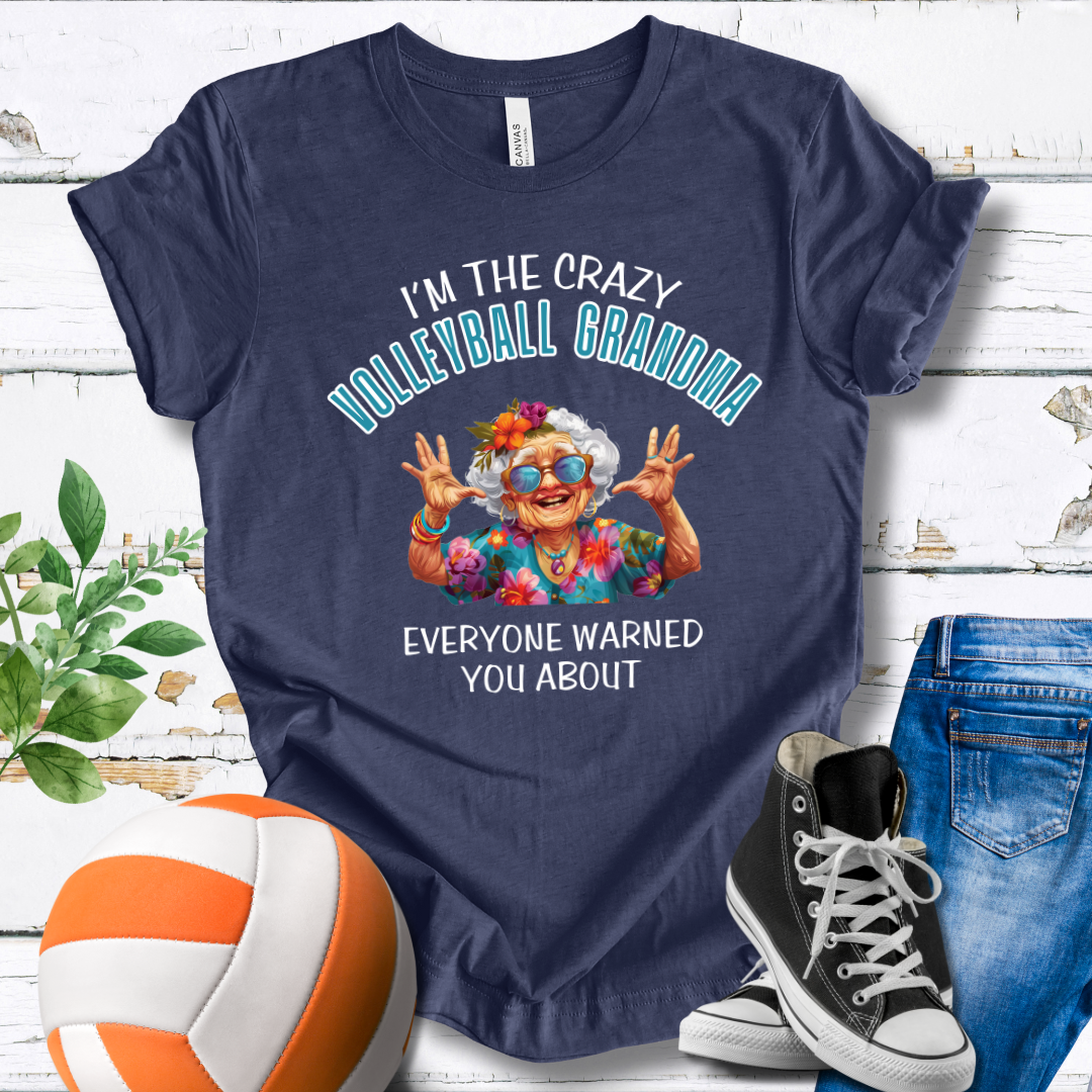 Crazy Volleybal Grandma T-shirt