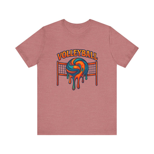 Volleyball Drip Retro T-shirt
