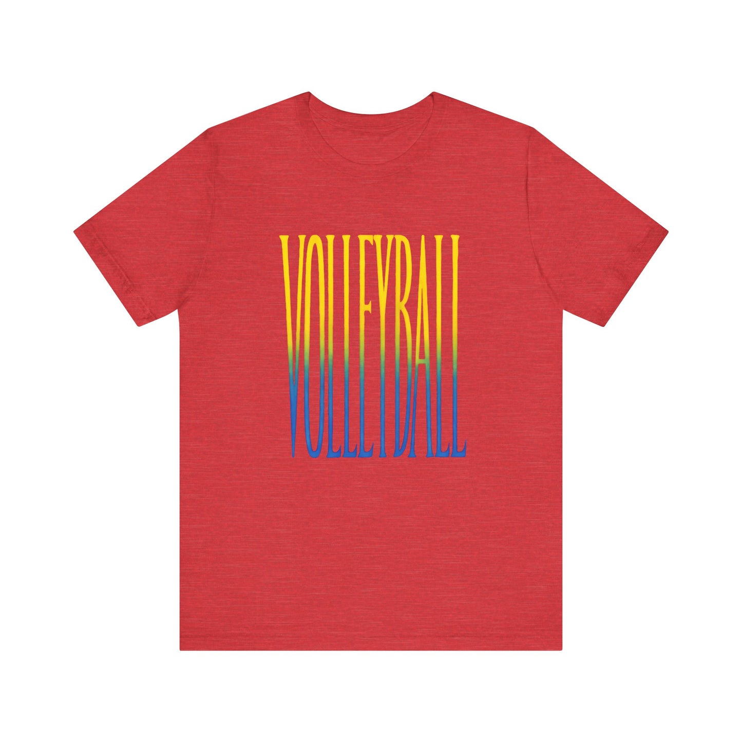 Volleyball Yellow Green Blue T-shirt