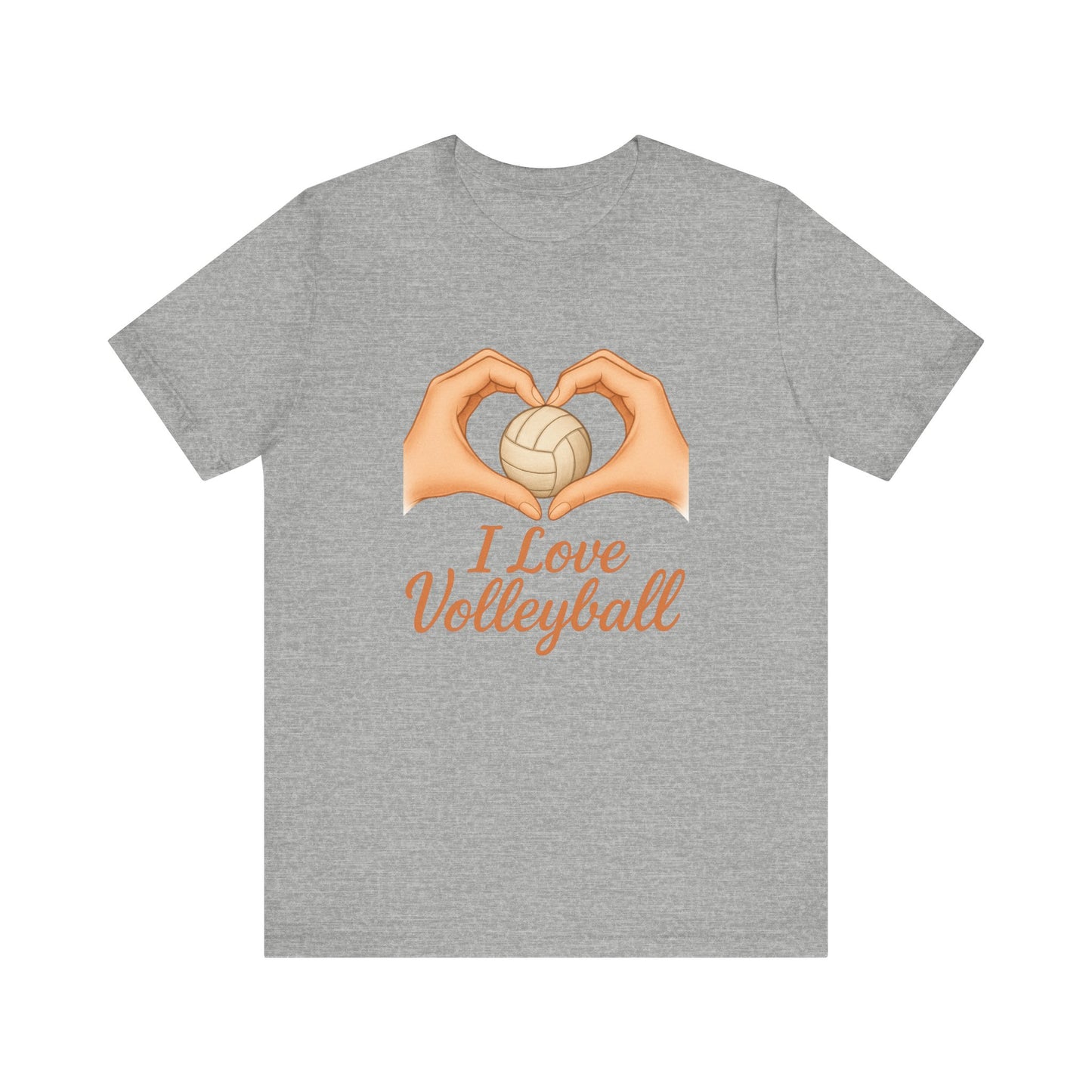 I Love Volleyball Hand Heart T-shirt
