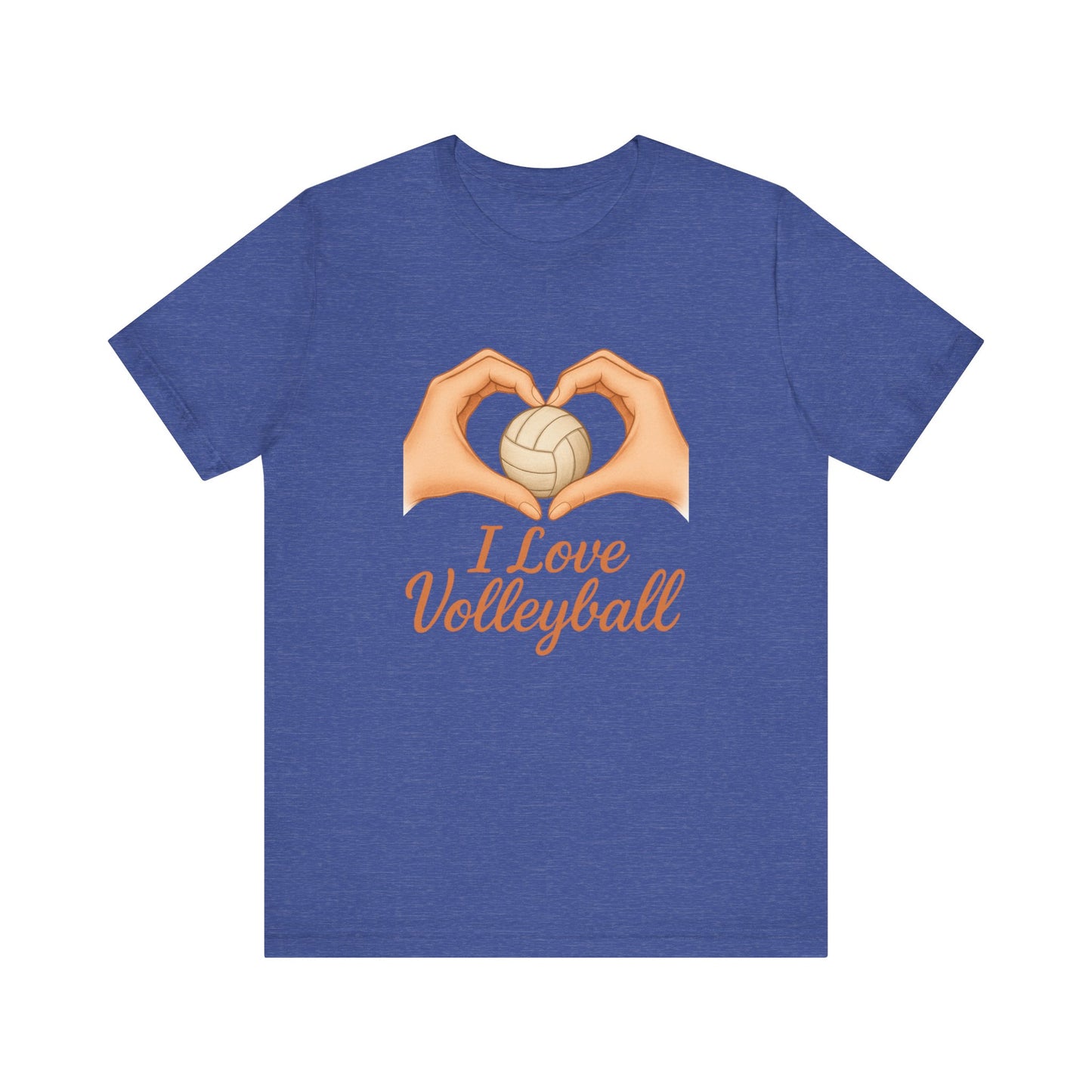 I Love Volleyball Hand Heart T-shirt