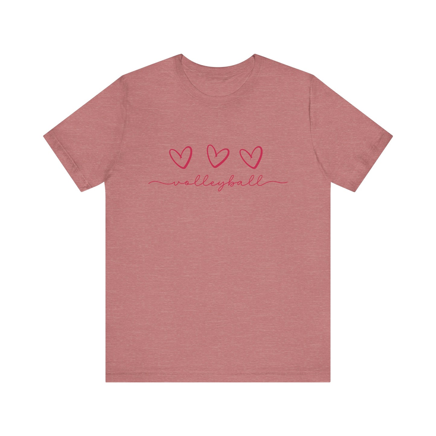 Triple Heart Volleyball T-shirt