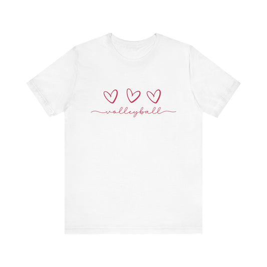 Triple Heart Volleyball T-shirt