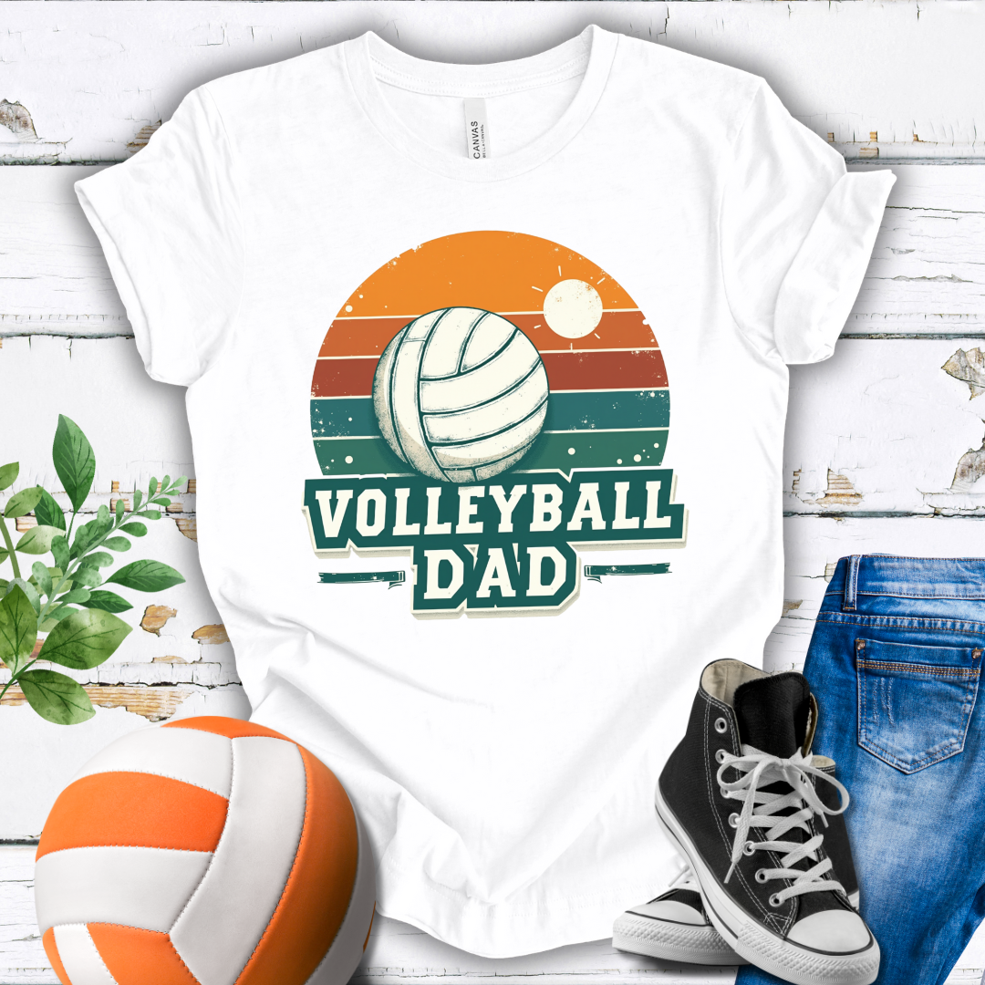 Volleyball Dad Retro T-shirt