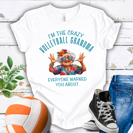 Crazy Volleybal Grandma T-shirt