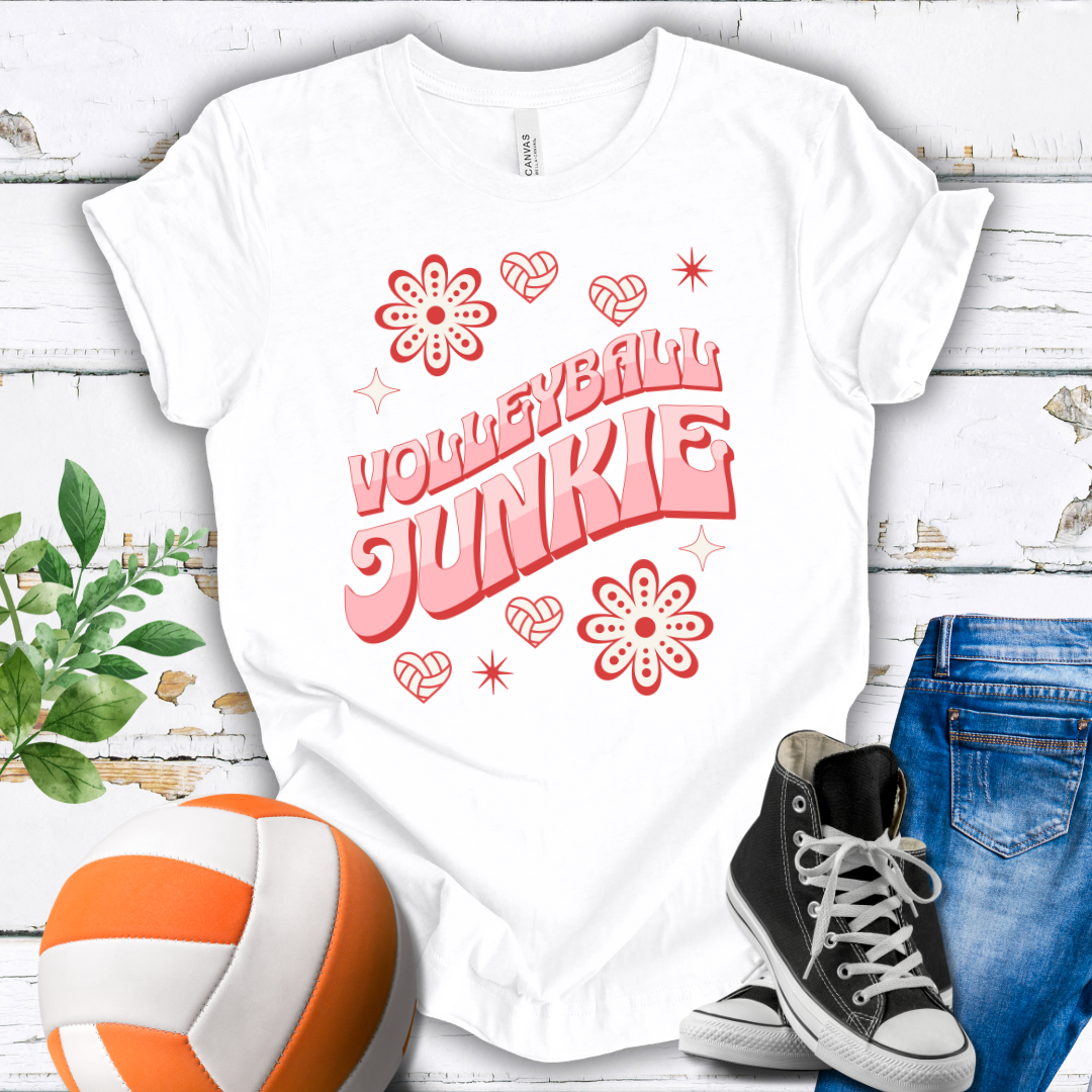 Volleyball Junkie T-shirt