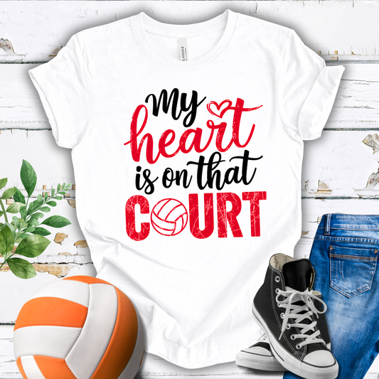 My Heart Is On That Court V2 T-shirt