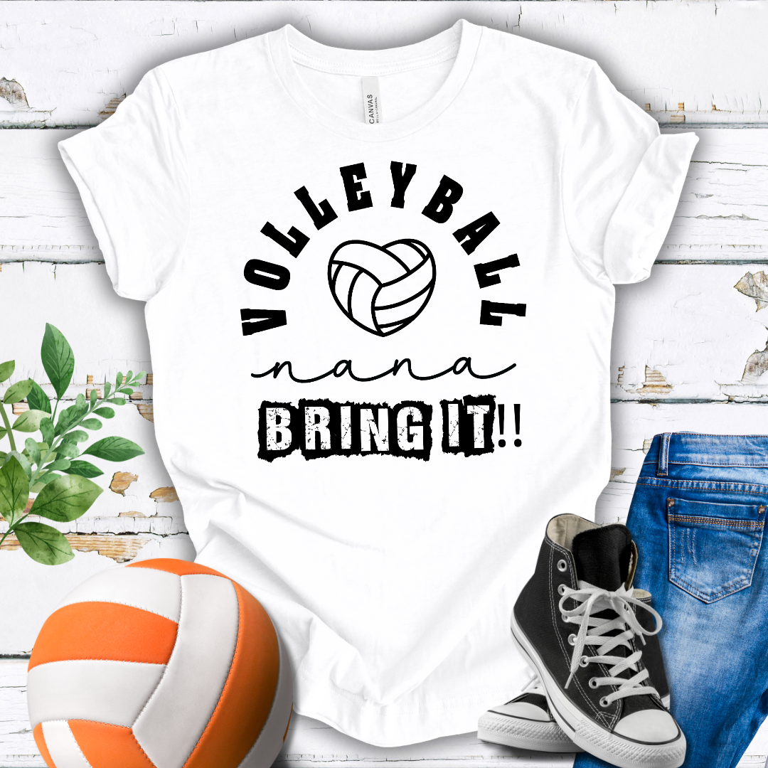 Volleyball Nana Bring It T-shirt