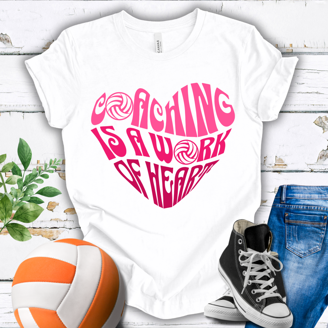 Coaching Is A Work Of Heart T-shirt