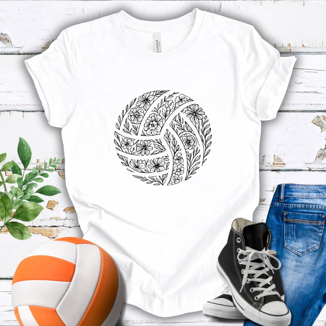 Flower Volleyball T-shirt