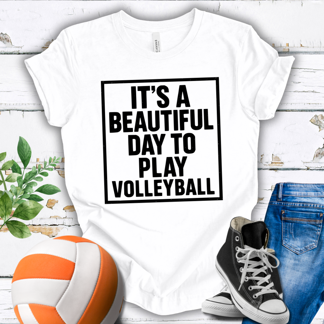 It's A Beautiful Day To Play Volleyball T-shirt