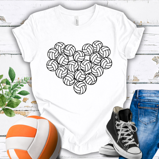 Heart of Volleyballs T-shirt