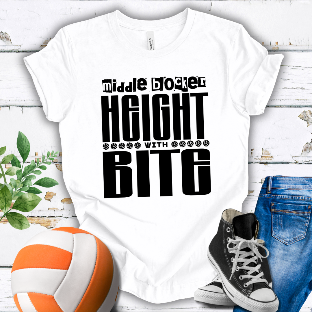 Middle Blocker Height With Bite T-shirt