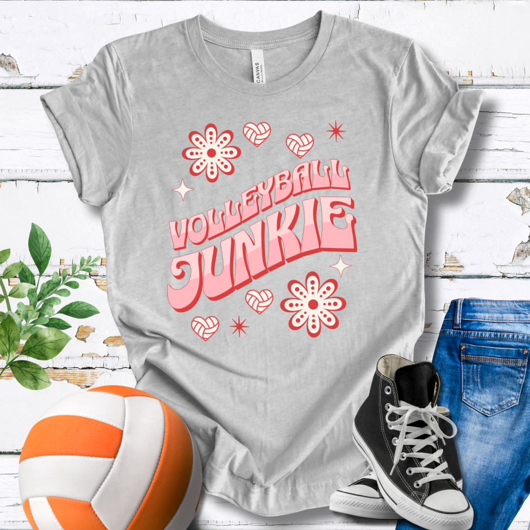 Volleyball Junkie T-shirt