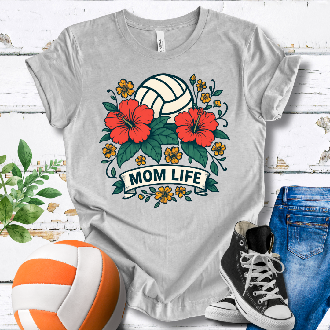 Mom Life Flowers T-shirt