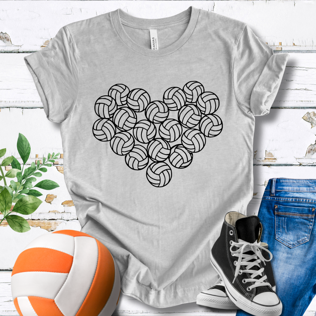 Heart of Volleyballs T-shirt