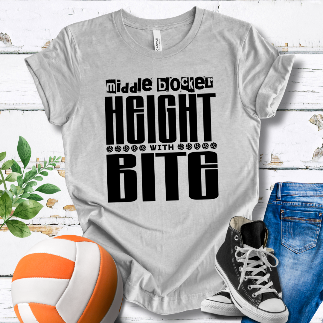 Middle Blocker Height With Bite T-shirt