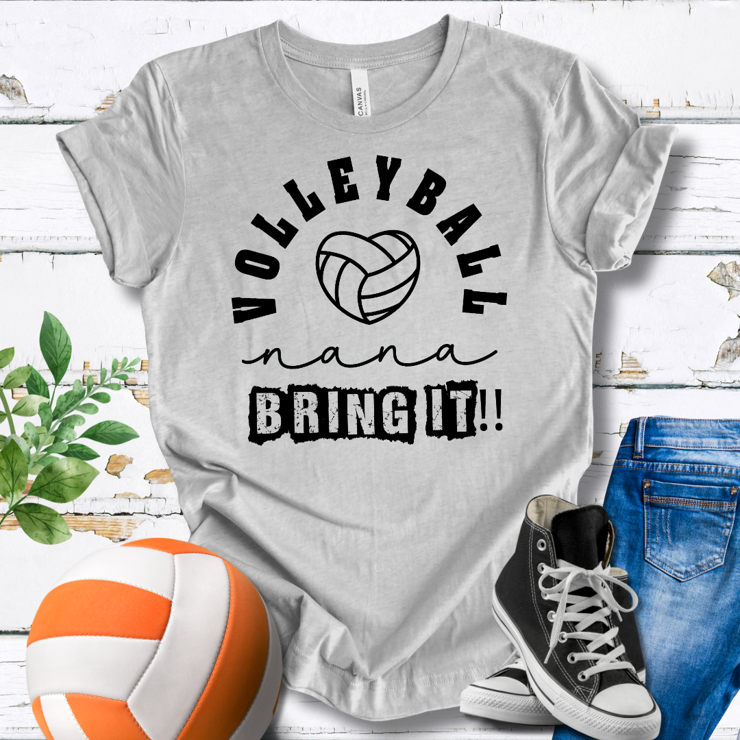 Volleyball Nana Bring It T-shirt