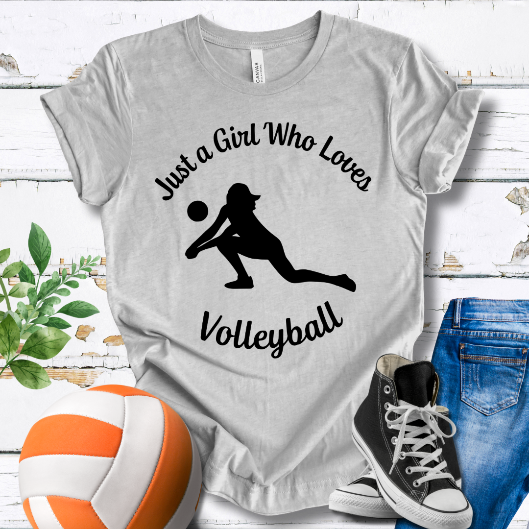 Just A Girl Who Loves Volleyball T-shirt