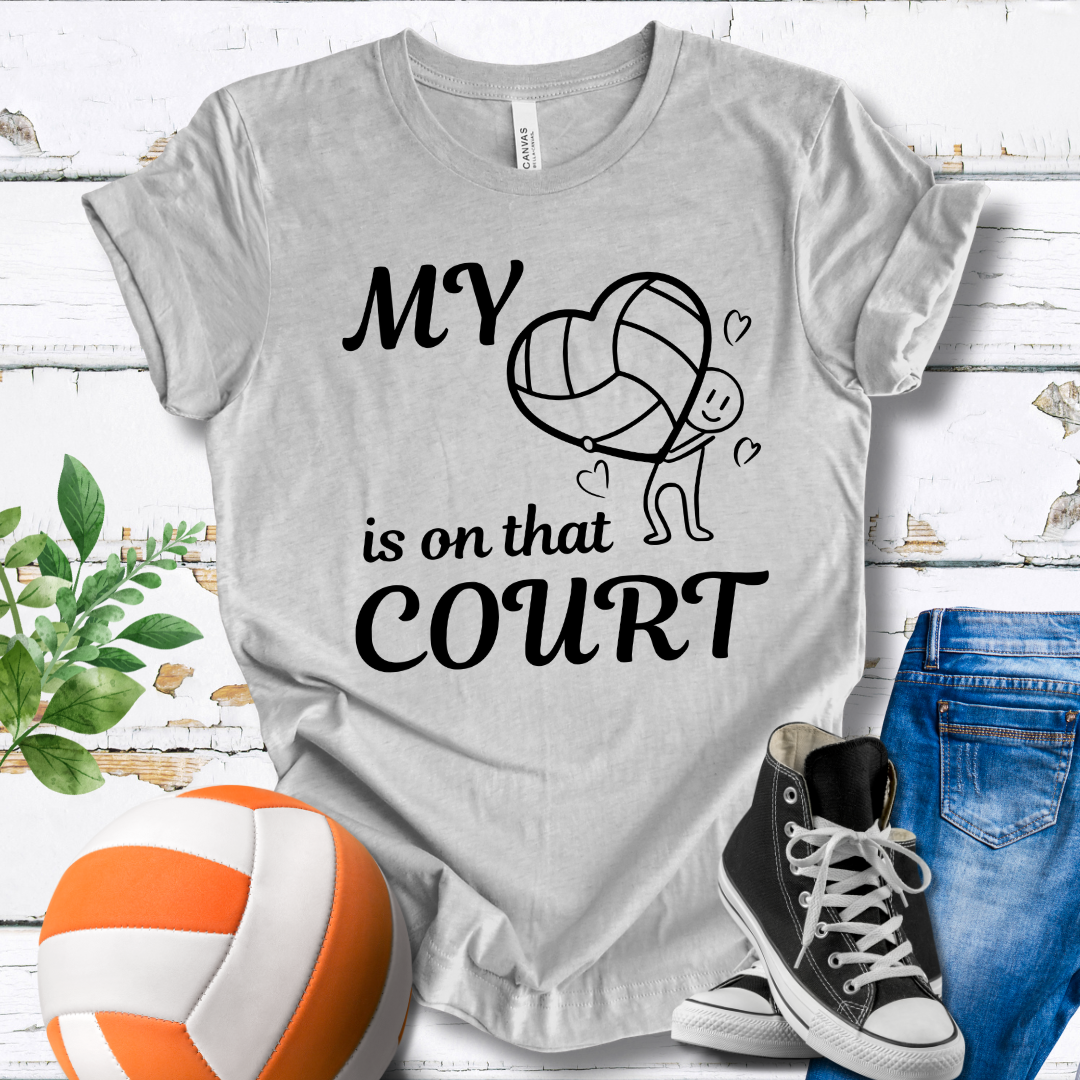 My Heart Is On That Court V1 T-shirt