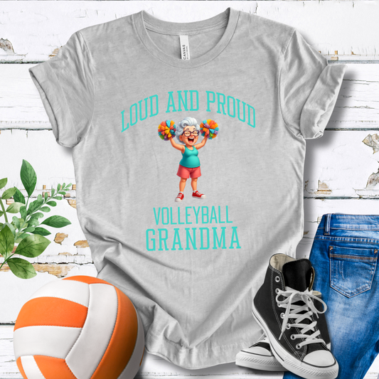 Loud And Proud Volleyball Grandma T-shirt