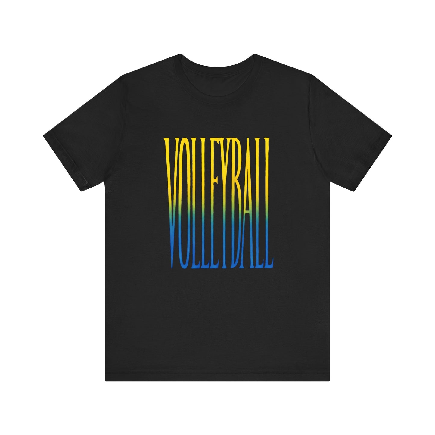 Volleyball Yellow Green Blue T-shirt