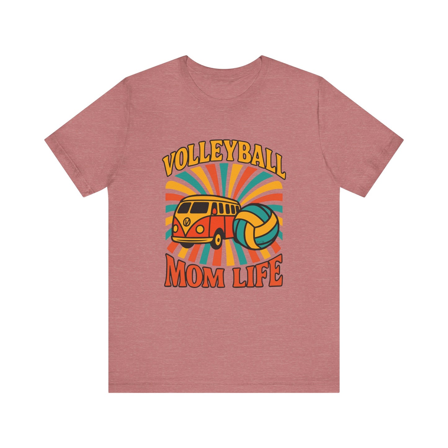 Volleyball Mom Life Retro T-shirt