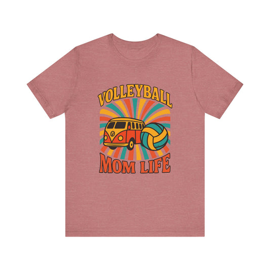 Volleyball Mom Life Retro T-shirt