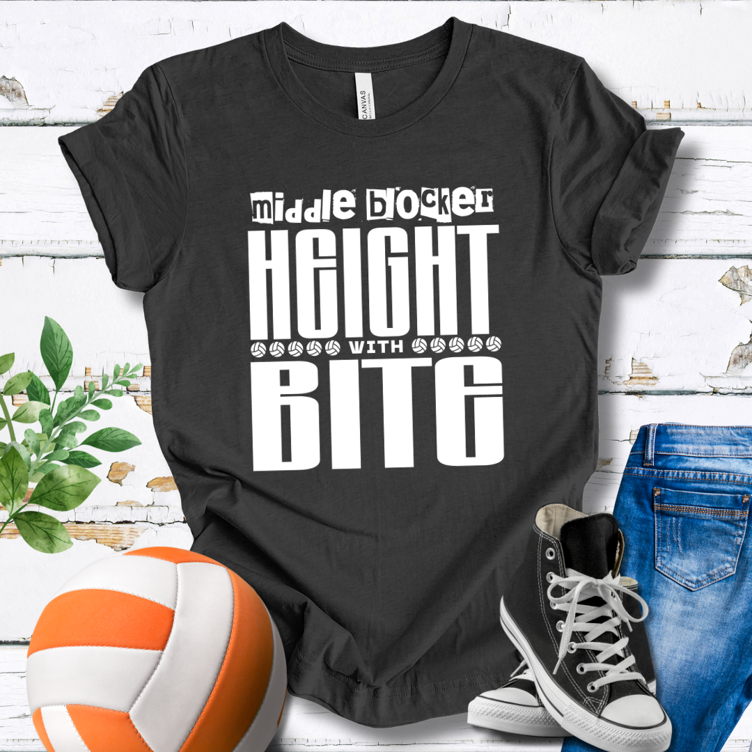 Middle Blocker Height With Bite T-shirt