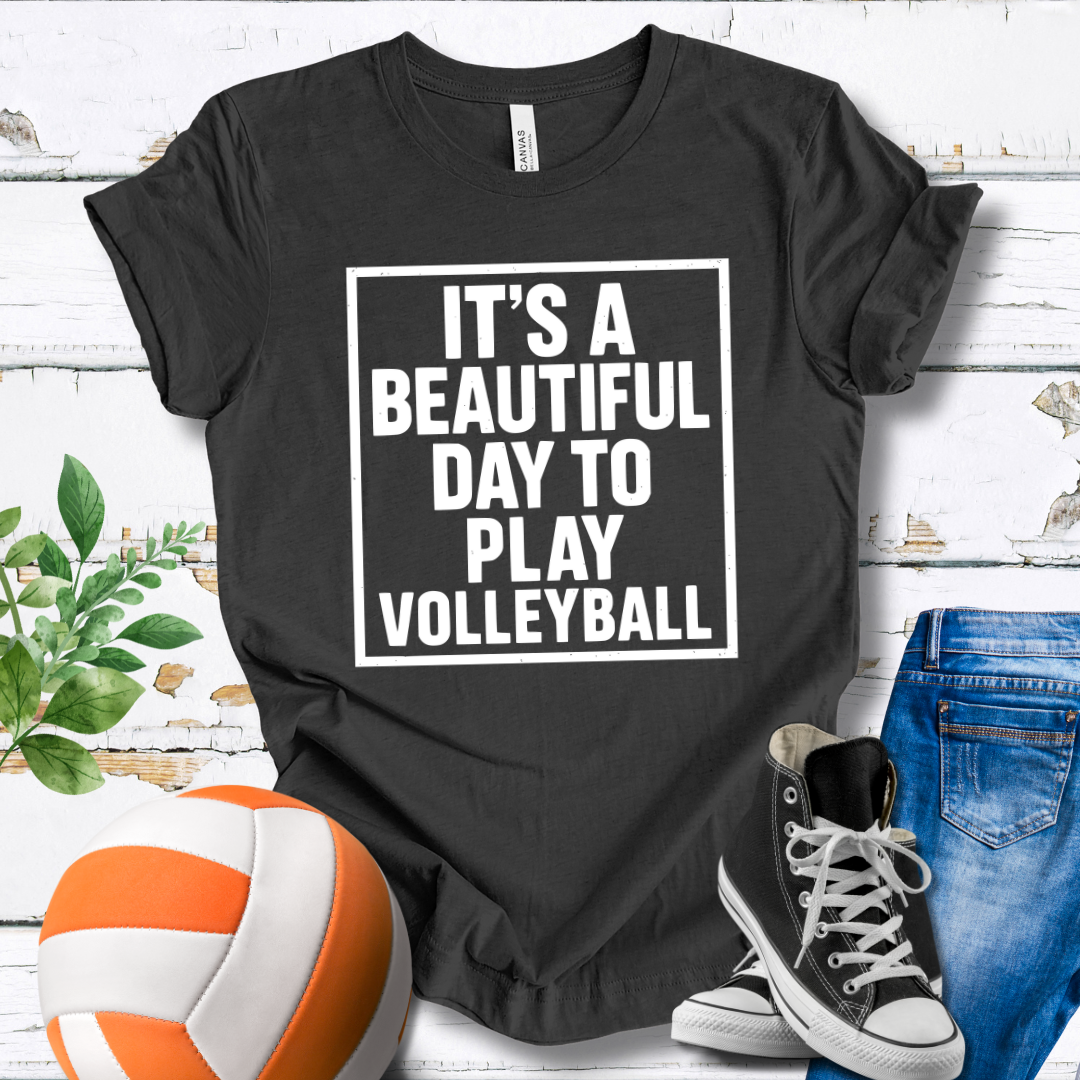 It's A Beautiful Day To Play Volleyball T-shirt