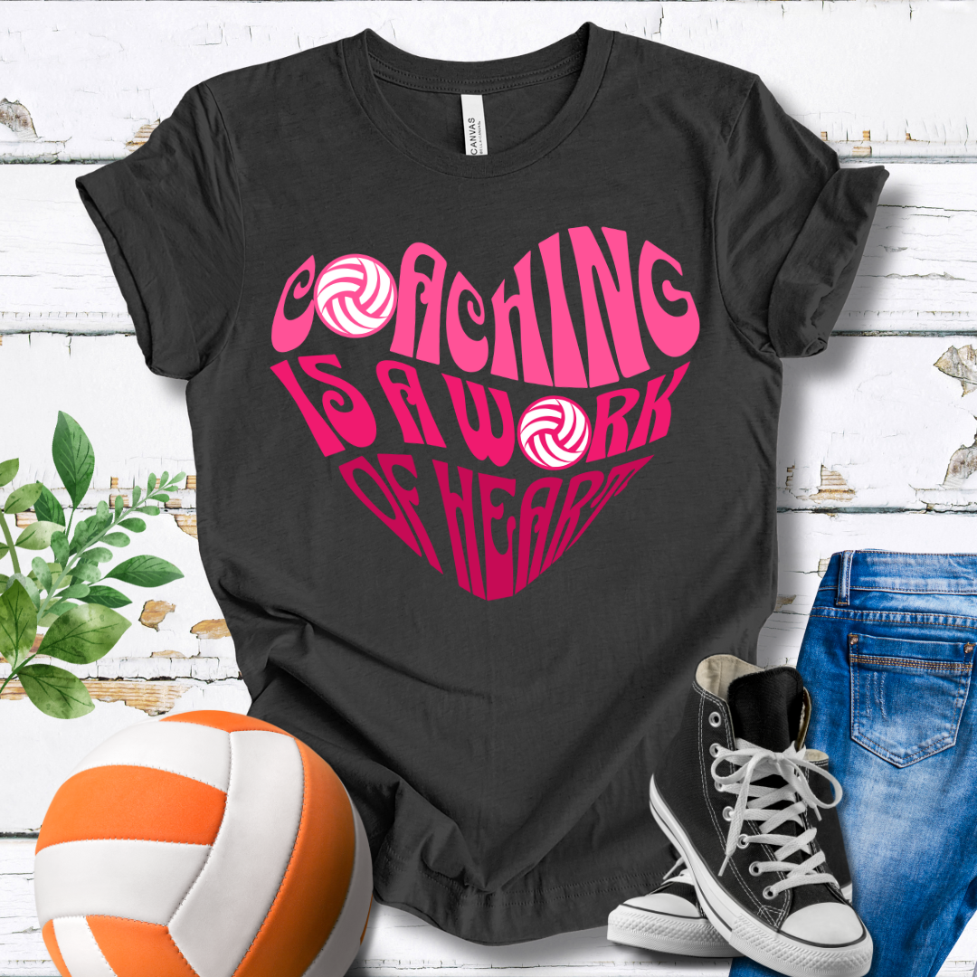 Coaching Is A Work Of Heart T-shirt