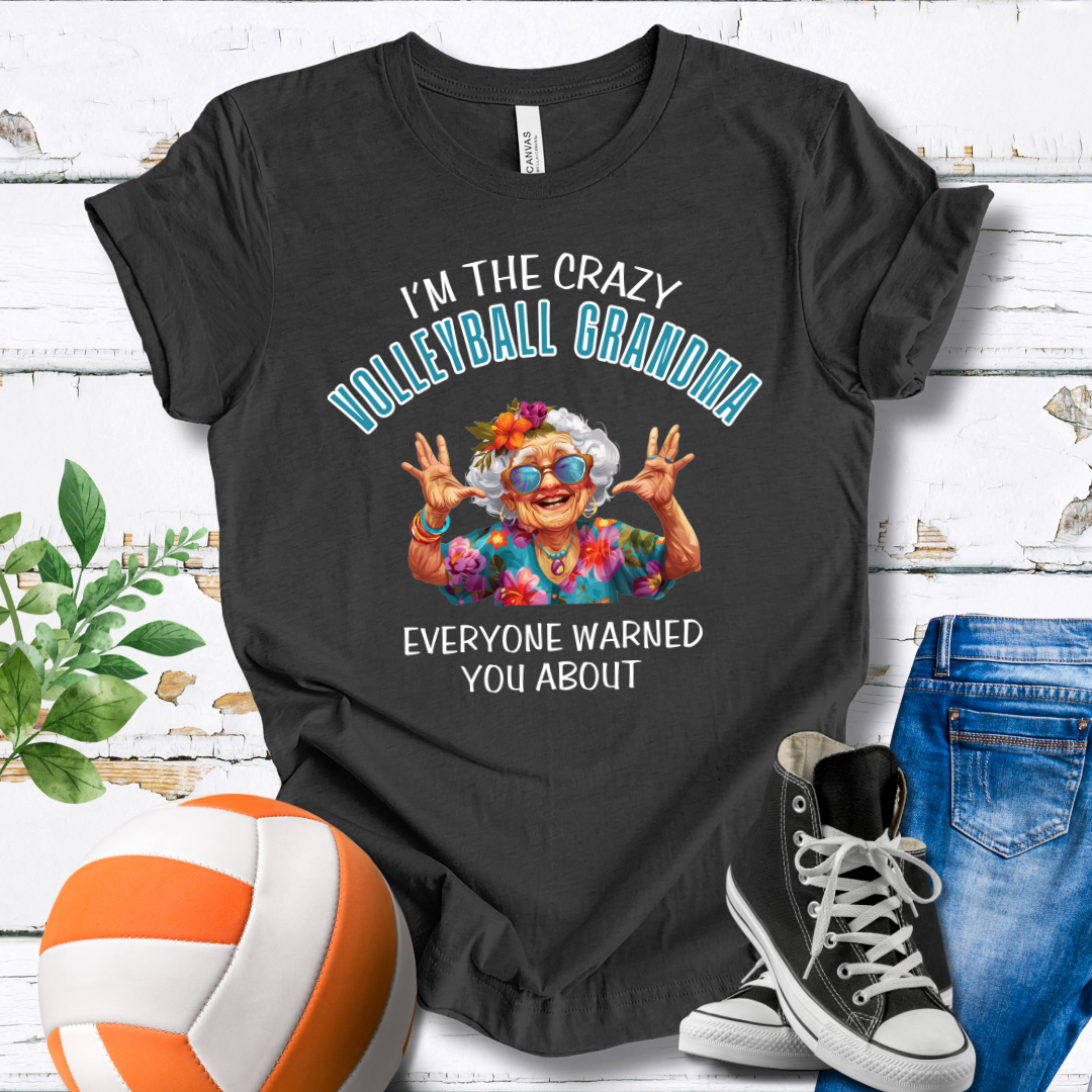 Crazy Volleybal Grandma T-shirt