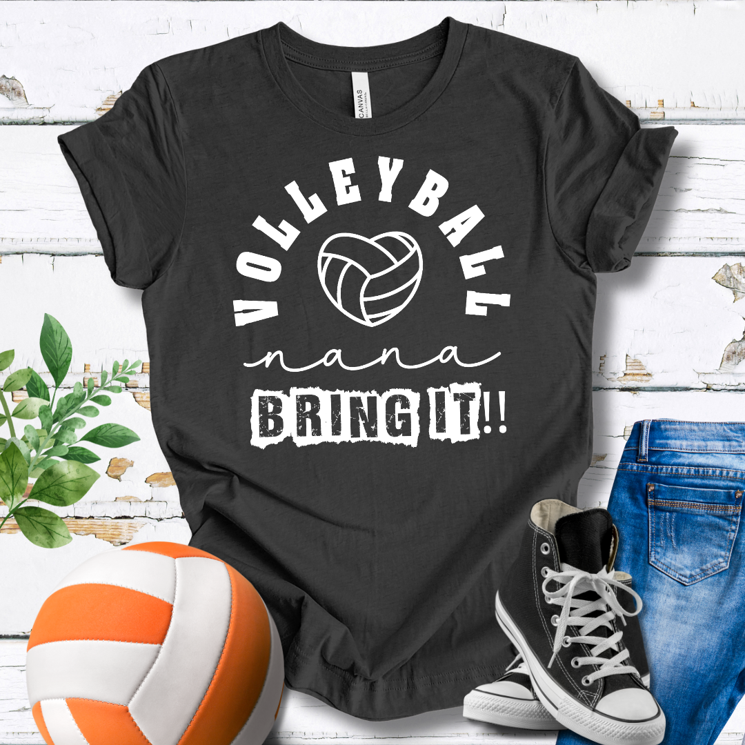 Volleyball Nana Bring It T-shirt