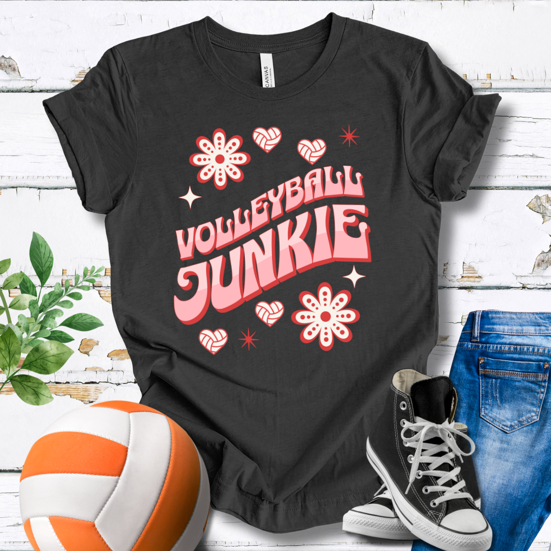 Volleyball Junkie T-shirt