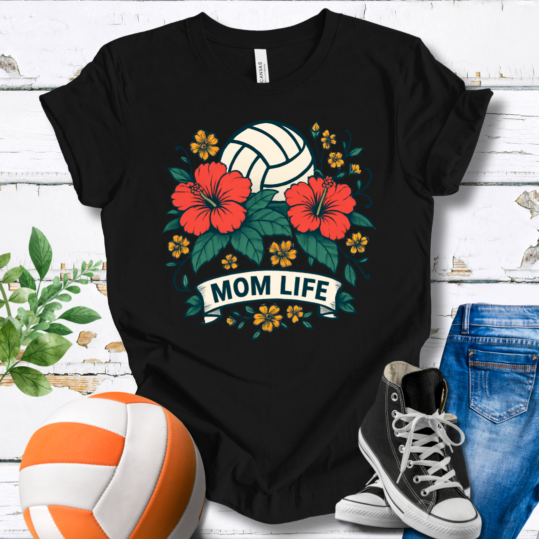 Mom Life Flowers T-shirt