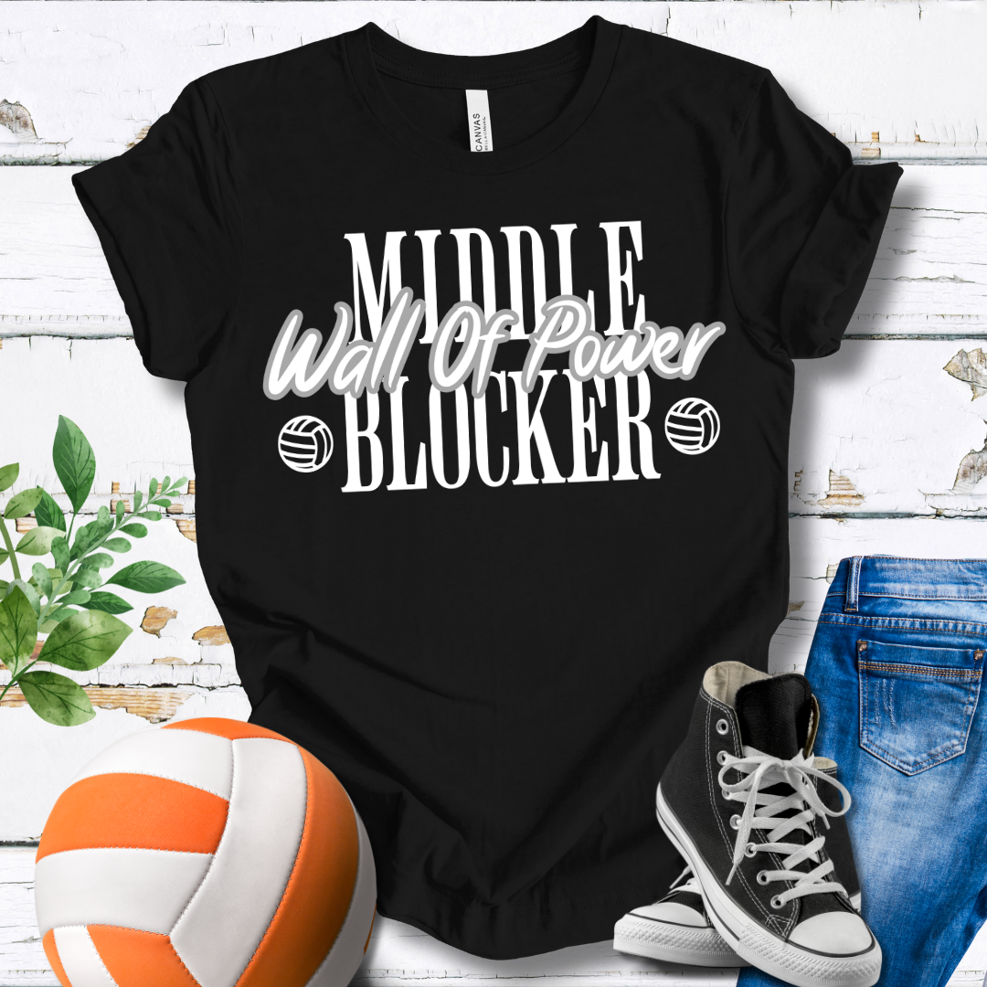 Middle Blocker Wall Of Power T-shirt