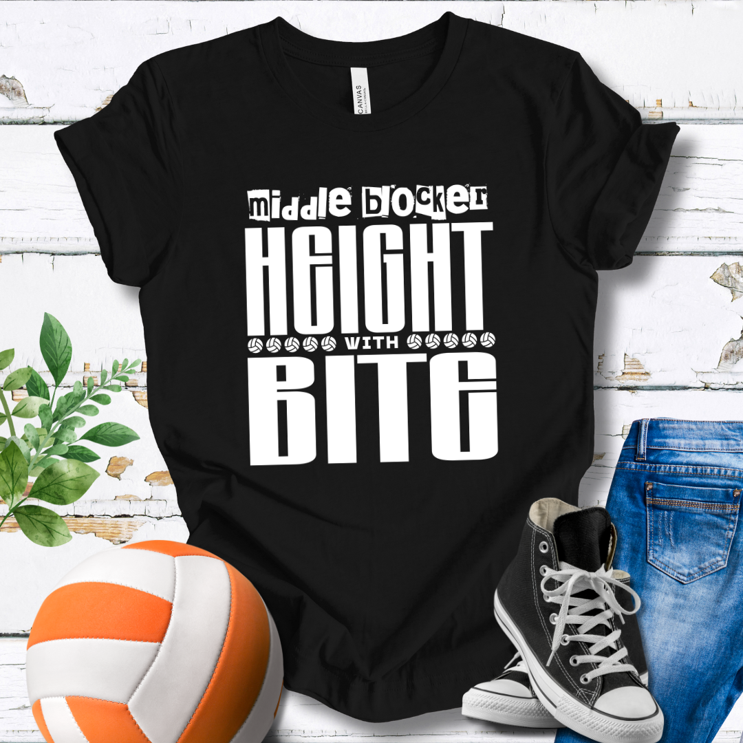 Middle Blocker Height With Bite T-shirt
