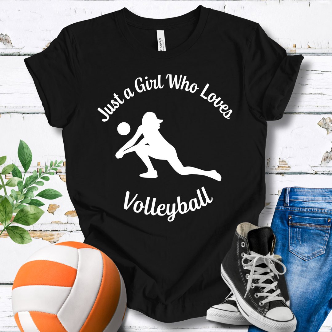Just A Girl Who Loves Volleyball T-shirt