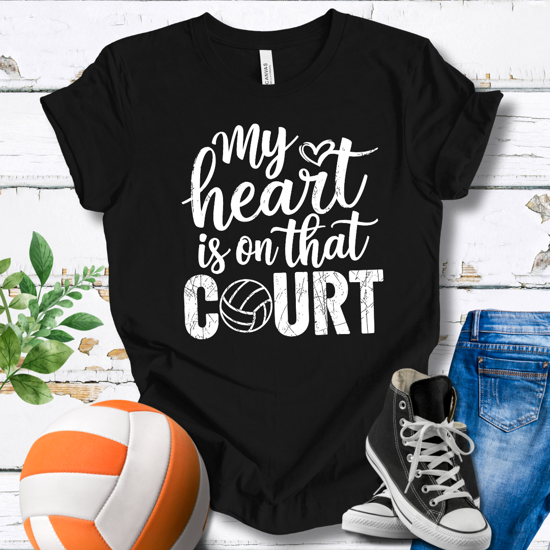 My Heart Is On That Court V2 T-shirt