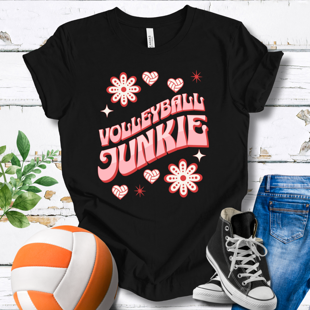 Volleyball Junkie T-shirt